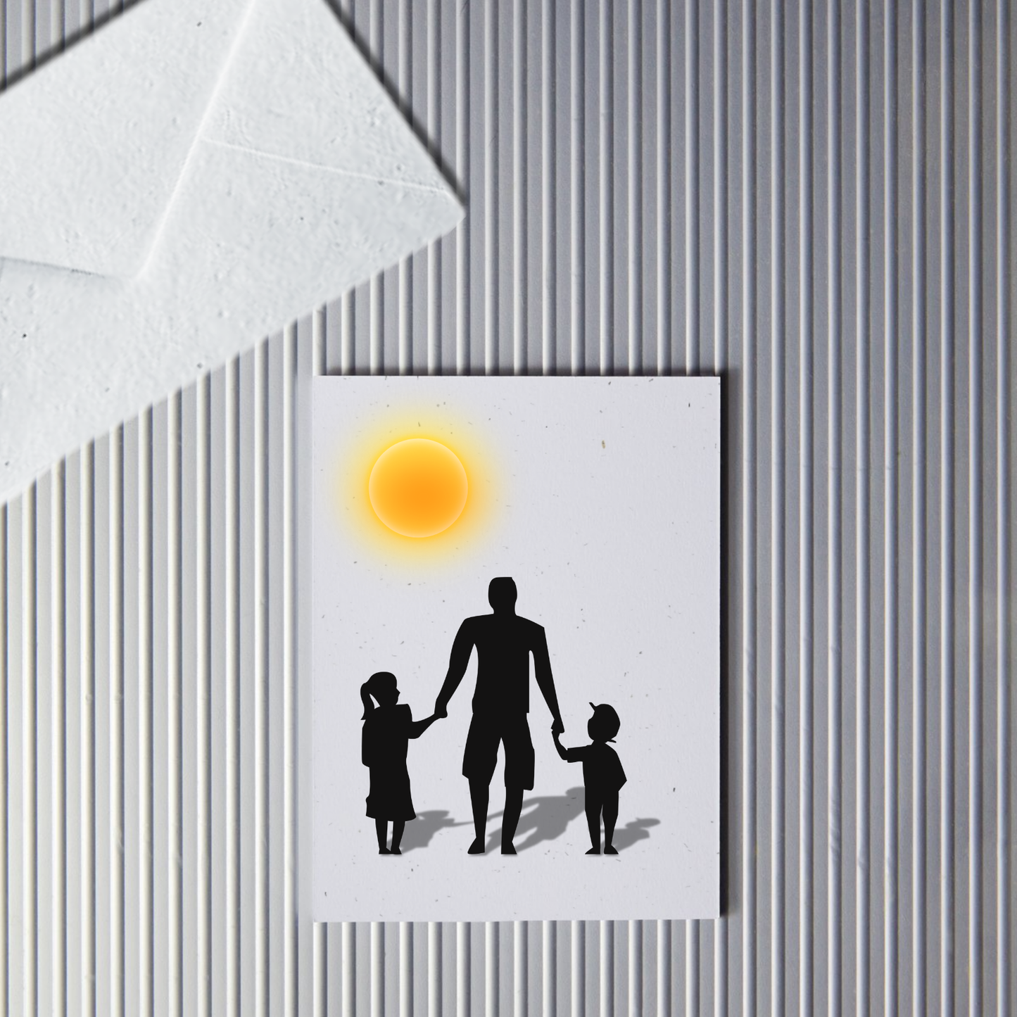Father's Day Sentimental from Spouse "Loving Father" Plantable Seed Paper Greeting Card 4"x 5" with Plantable Wildflower Seed Envelope(Eco-Friendly)
