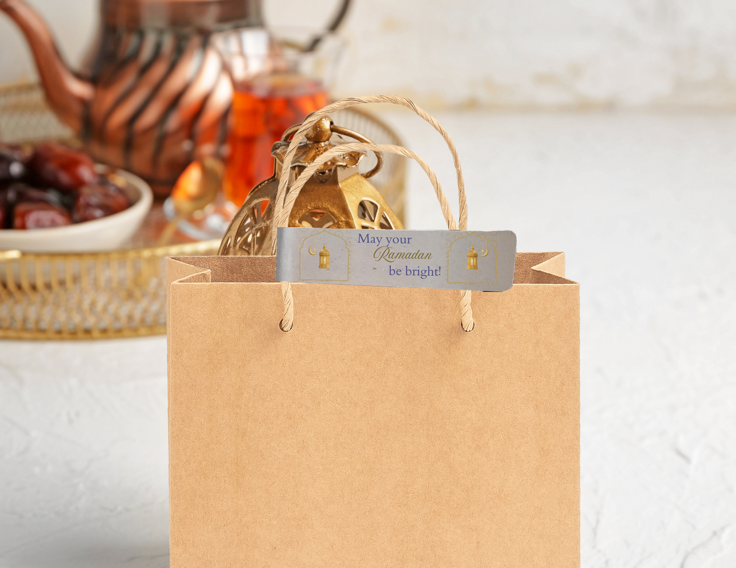 Ramadan Gift Tag Label Stickers - Eco-Friendly and Biodegradable. Classic Designs