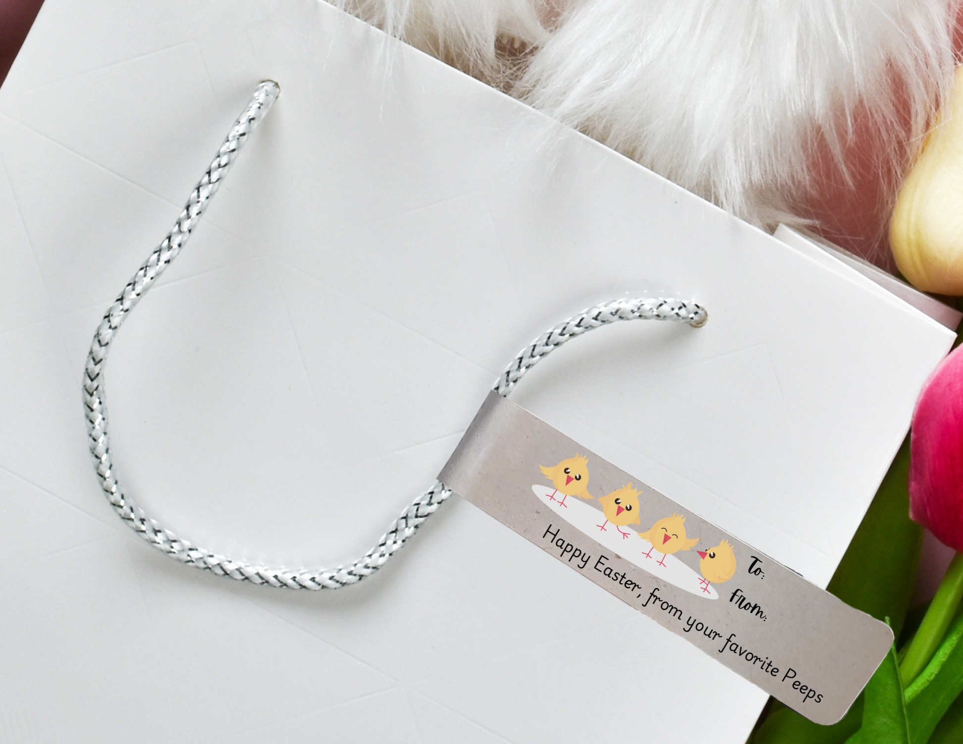 favorite peeps gift sticker label