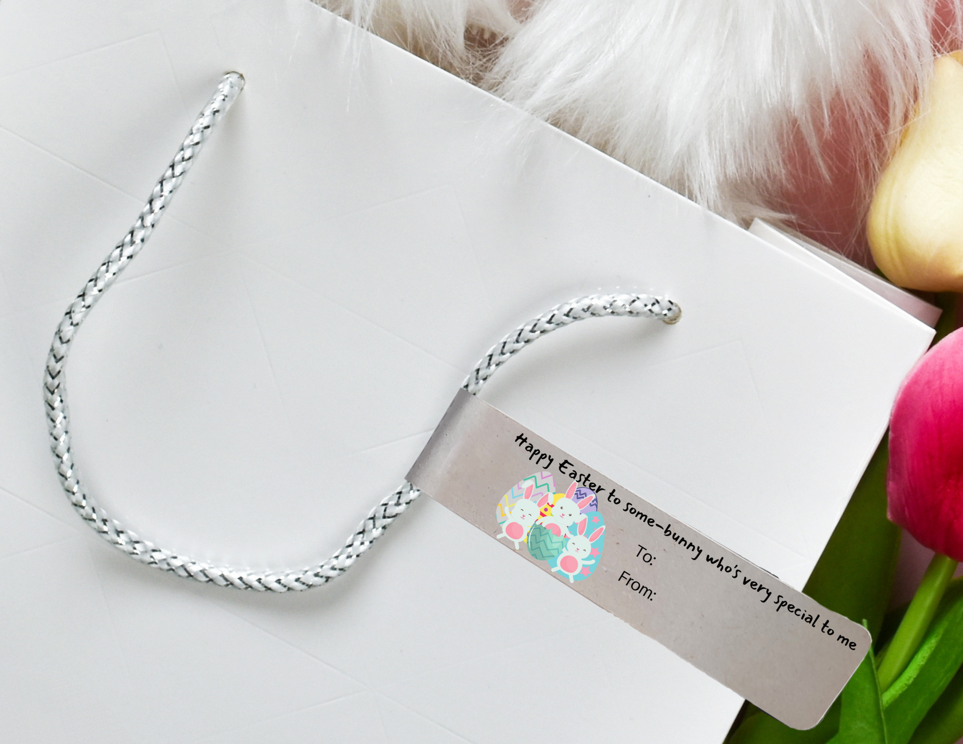 some-bunny special gift sticker label