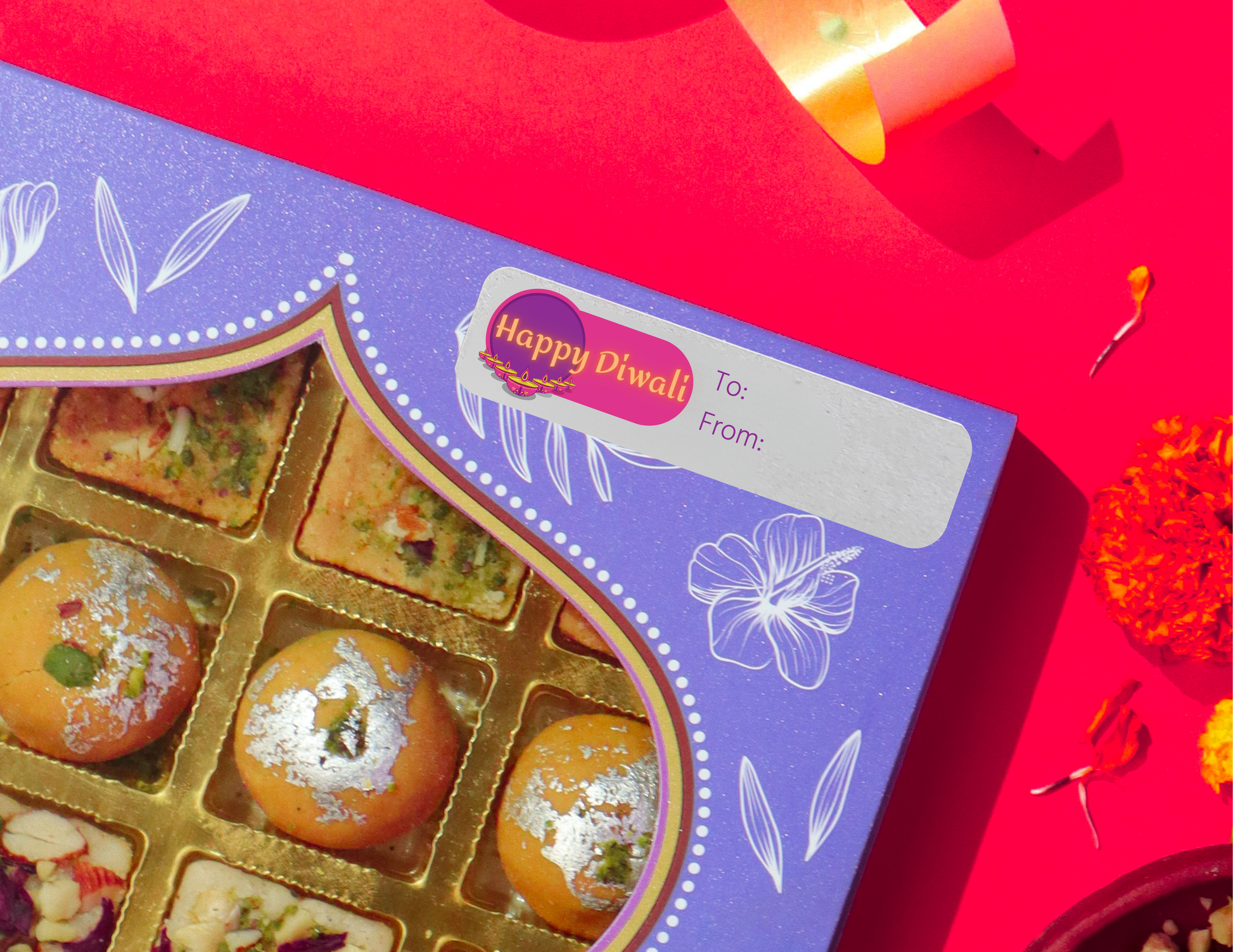 happy Diwali Sticker Label