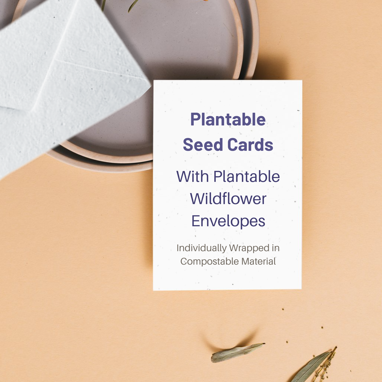 Wholesale Plantable Seed Paper Cards with Plantable Seed Envelope - Individually Wrapped $4.99/MSRP $9.99