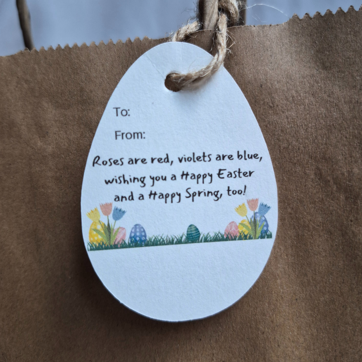 Easter gift tag 