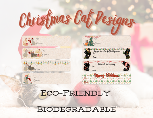 Christmas Cat Samples with 8 different designs