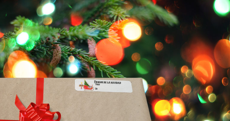 Pegatinas ecológicas Etiqueta adhesiva para regalo de Feliz Navidad - Una alternativa sostenible a las tarjetas de felicitación