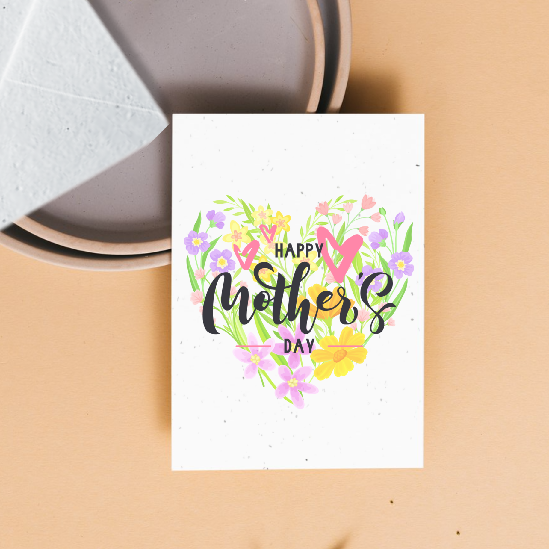 front of card from spouse "Happy Mother's Day"