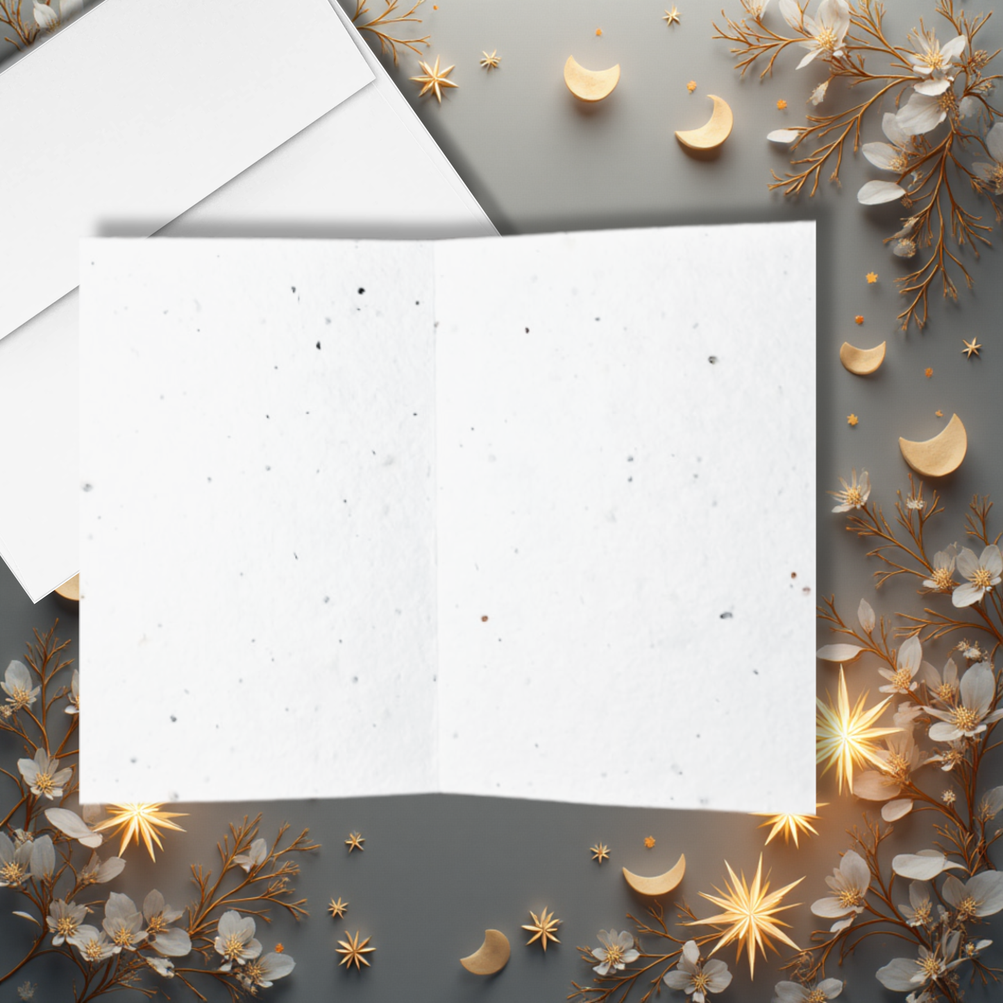 blank inside Ramadan seed paper card