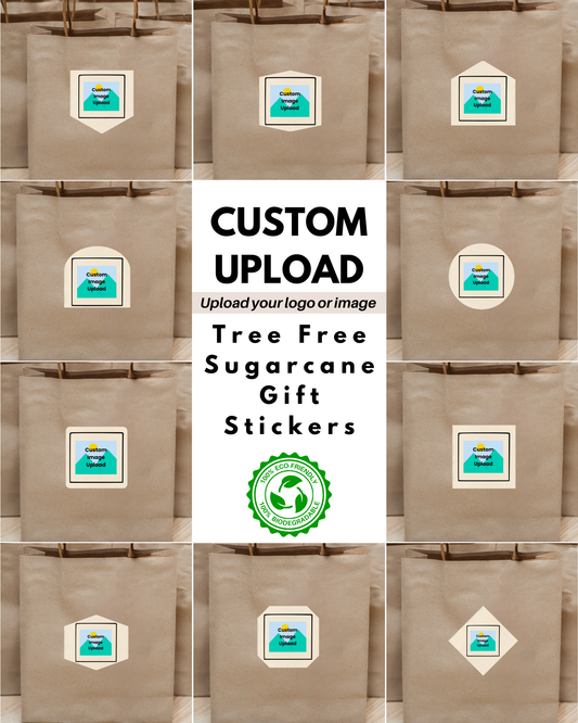 Tree-Free Sticker Labels Custom Upload - Perfect to Showcase Your Brand